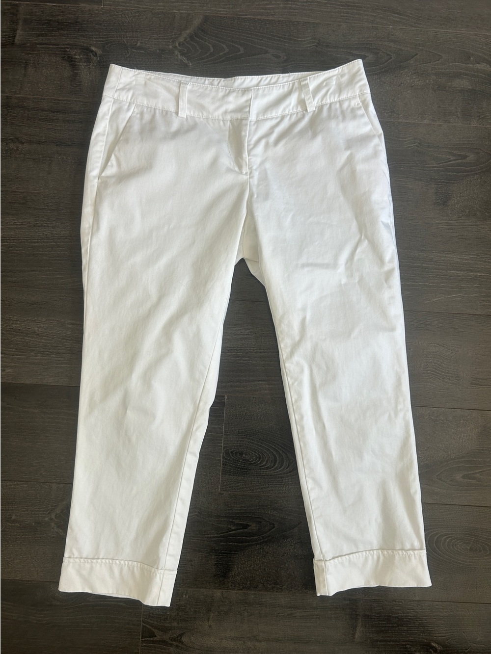 Willi Smith White Capris Low Rise Stretch Y2K Casual Cropped Pants/ Size 2